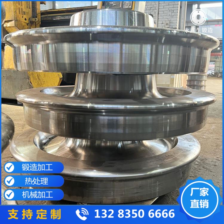 单轮缘桥式起重机行车轮锻件